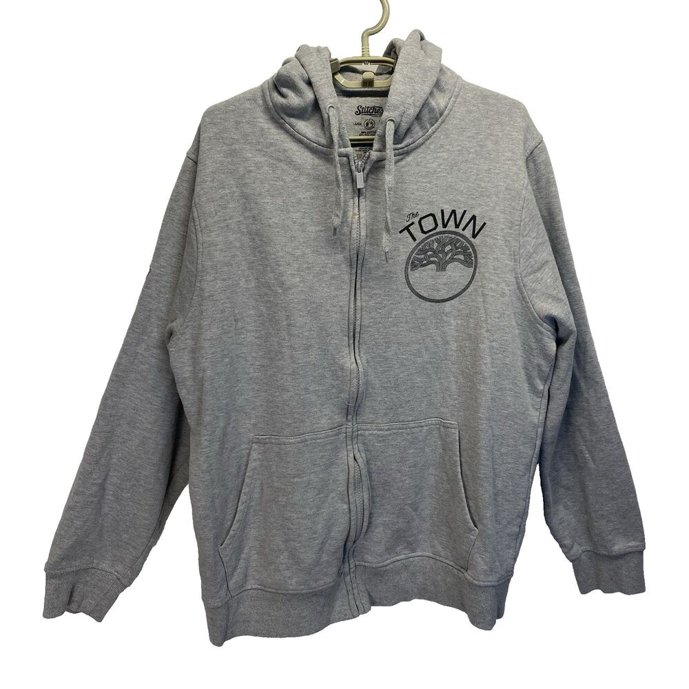 Stitches Athletic Gear Full Zip Men's L Hoodie Golden State Warriors "The Town"
